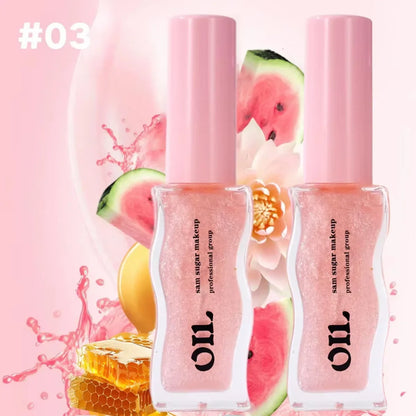 Fruit Honey Essence Lip Oil Sexy Plump Lip Jelly Strawberry Tinted Lip Liquid Waterproof Moisturize Oil Lipgloss Makeup Makeup