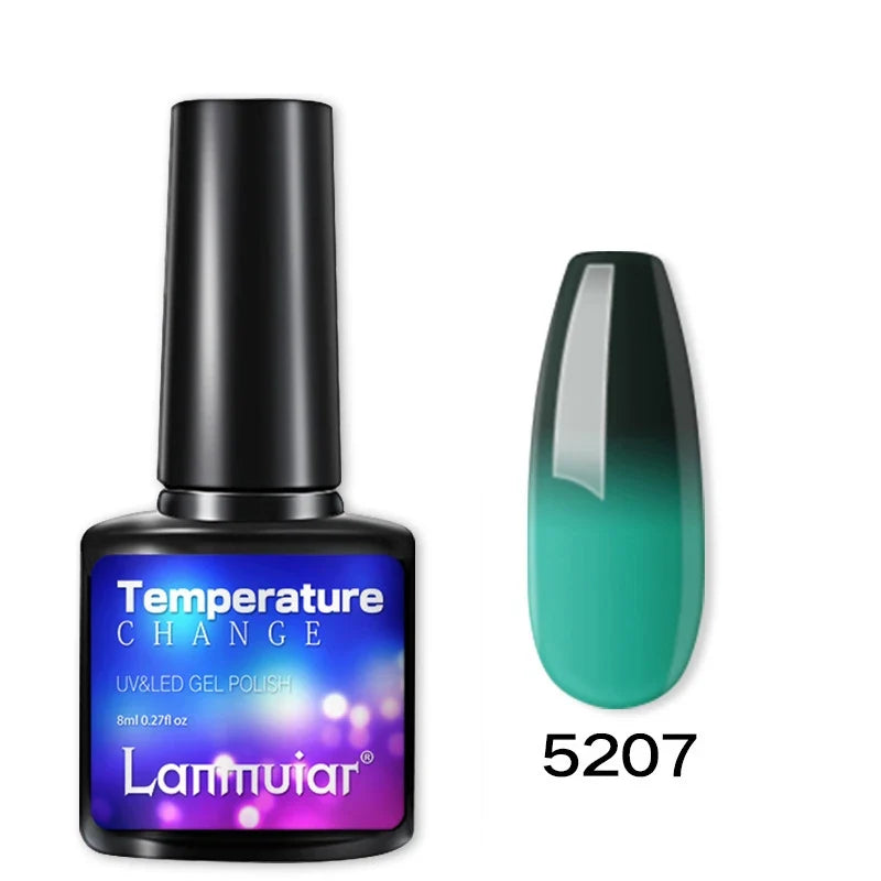 Temperature Color Changing Thermal Nail Polish Fast Drying Water-based Gradient Nail Varnish Manicure Supplies Nail Art