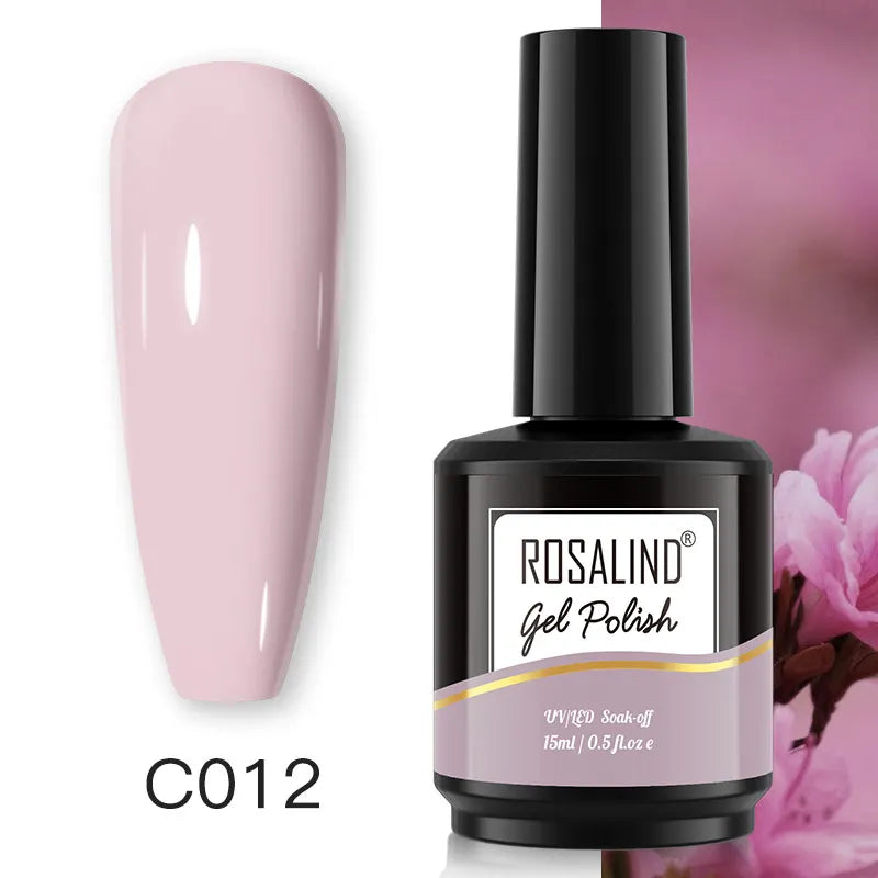 ROSALIND 7ml/15ml Summer Green Gel Nail Polish Semi Permanent Nail Art Manicure Soak Off Top Base Matt Hybrid Varnishes UV Gel
