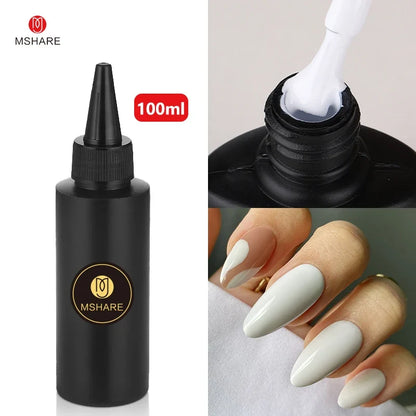 MSHARE 100ML Nail Gel Polish Soak Off UV LED Nails Vernis Semi Permanent Varnish Polish White Red Nail Gel Art