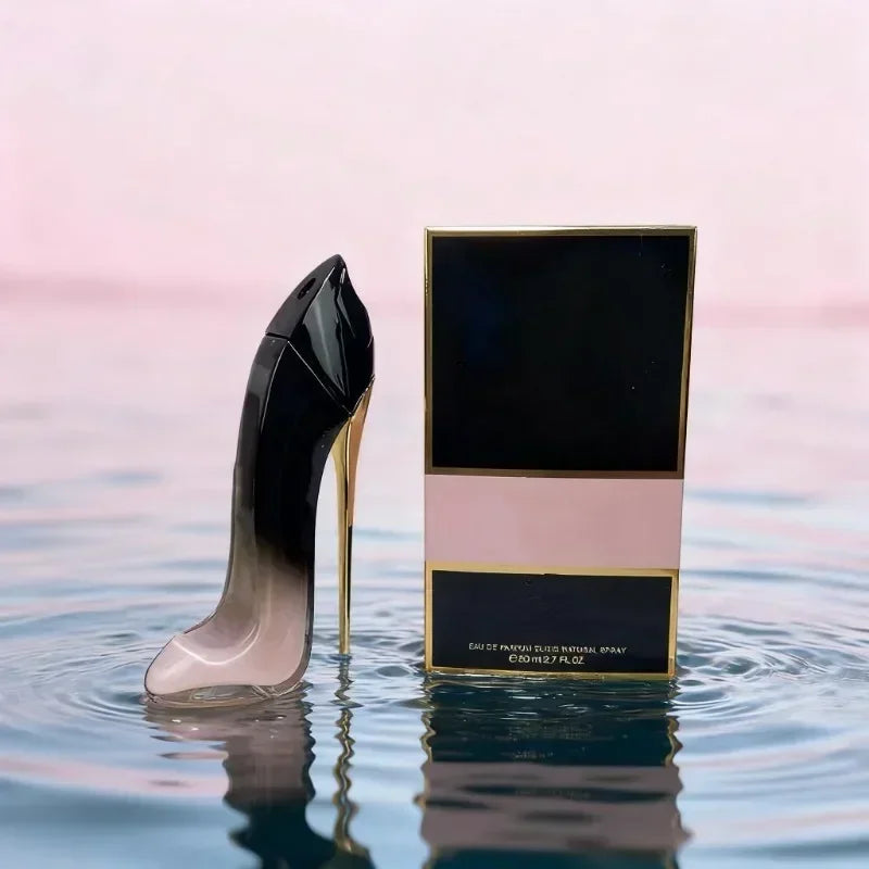 New 80ml Women's Luxury Floral Elegant High Heel Bottle Design Lasting Fragrance Sexy Spray Fashion Deodorant Perfume Gift