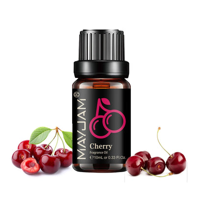 MAYJAM Fruit Essential Oil 10ml Cherry Banana Papaya Grape Litchi Guava Kiwifruit Pear Fig Fragrance Oil for Diffuser Candle