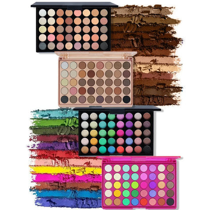 POPFEEL 40 Color Earth Tones &Rainbow Shades Eyeshadow Palette -Long-Lasting, Highly Pigmented, Smooth Matte and Shimmer Finish