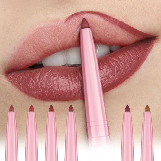 1PC Waterproof Matte Lip Liner Contours Lips in Shades Sexy Red Lipstick Natural Color Lip Makeup Hydrating Lip Cosmetic Gifts