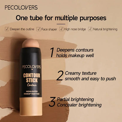 Highlighting Bronzer Stick Face Brightening Blusher Rouge Concealer Pen Long Lasting Corrector Nose Shadow Contouring Cosmetics