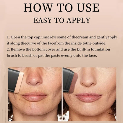 Eraser contour foundation stick moisturizing,light,long-lasting waterproof,breathable concealer natural,docile liquid foundation