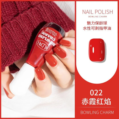 40 Colors New Nail Polish for Summer Water-based Quick Drying Tearable Nail Art Semipermanent Monochrome No Baking Lamp Varnish