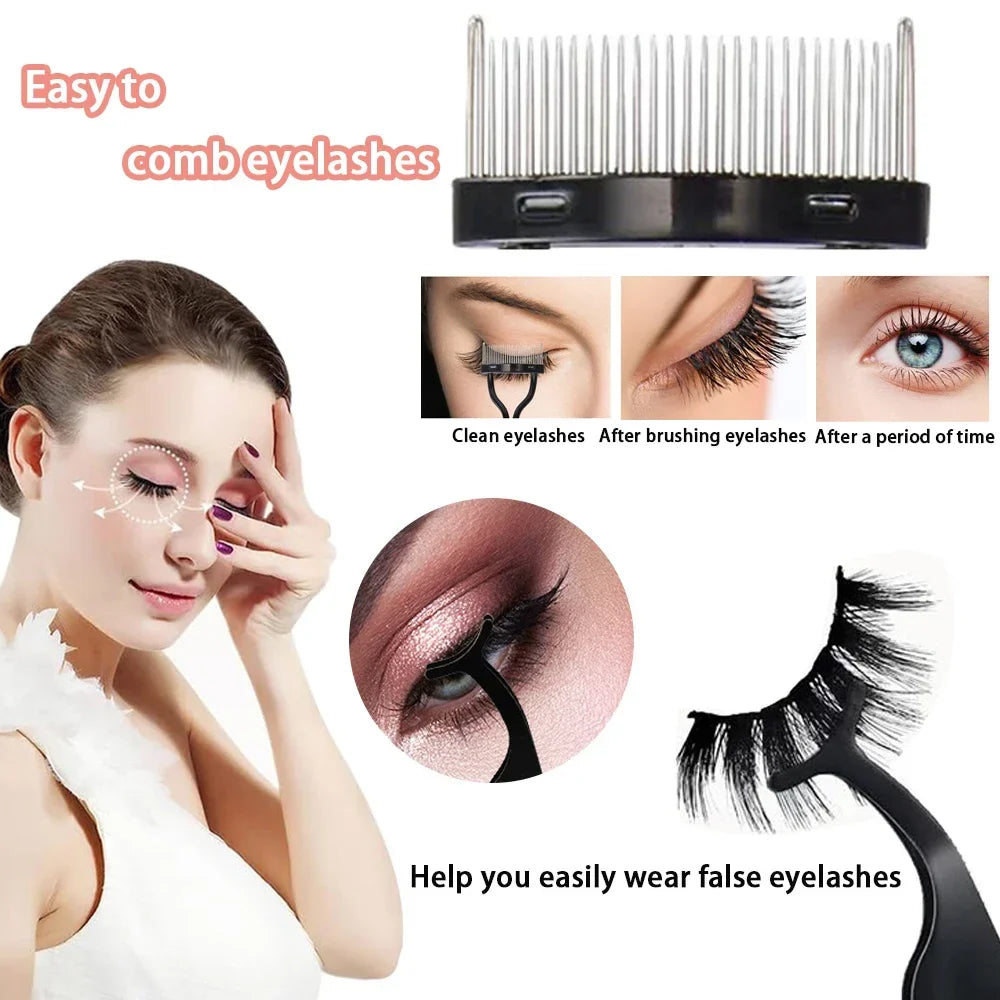 7/15pcs Eyelash Curler Set With Replacement Pads For Women Eyelashes Curling Tweezers Clips Lash Mascara Wands Brush Makeup Tool