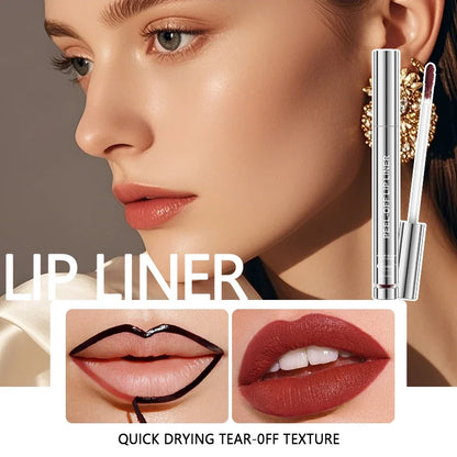 O'CHEAL Peel Off Lip Lip Liner Long-Lasting Lip Gloss High Color Rendering Tear-off 6 Color Waterproof  Matte Lip liner Makeup