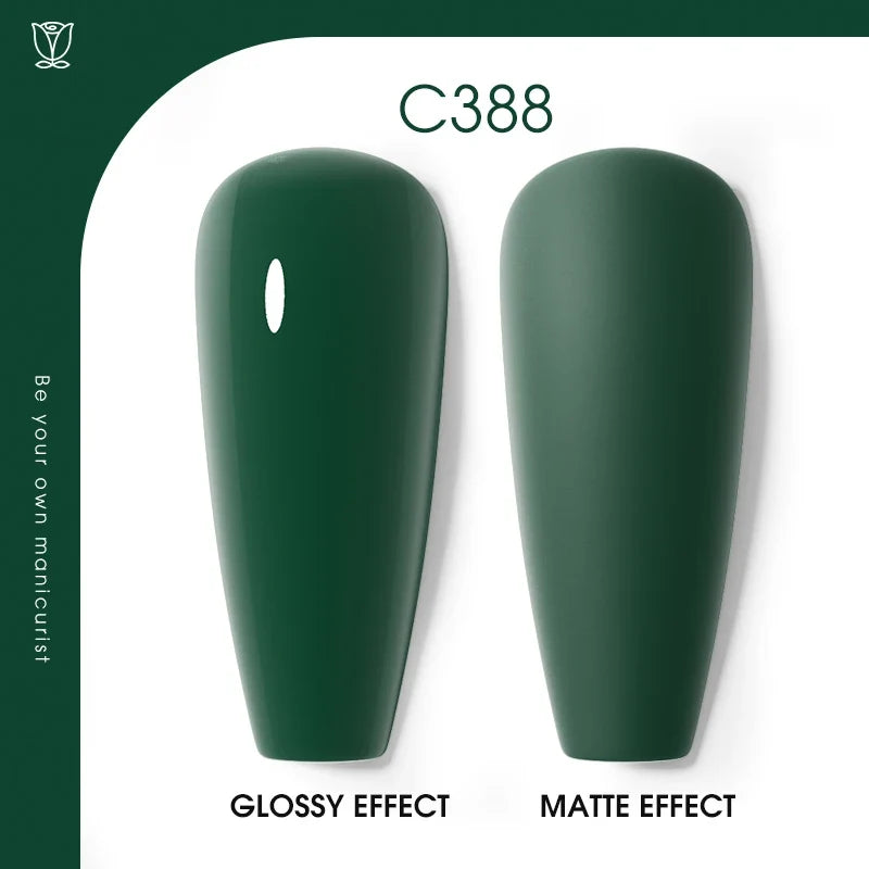 ROSALIND 7ml/15ml Summer Green Gel Nail Polish Semi Permanent Nail Art Manicure Soak Off Top Base Matt Hybrid Varnishes UV Gel