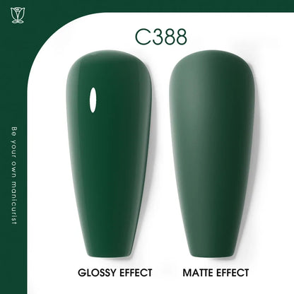 ROSALIND 7ml/15ml Summer Green Gel Nail Polish Semi Permanent Nail Art Manicure Soak Off Top Base Matt Hybrid Varnishes UV Gel