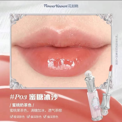 Flower Know Strawberry Rococo Cloud Liquid Lipstick Cream Lip Glaze Matte Milk Tea korean Makeup Long Lasting Lipgloss