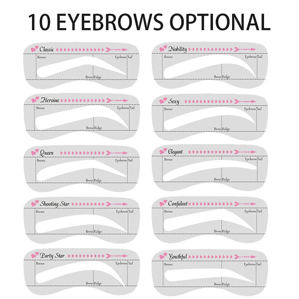DIY Eyebrow Stencil Thrush Tool Eyebrow Shape Paper Brow Makeup Trimming Tool Eyeliner Paper Thrush for Students
