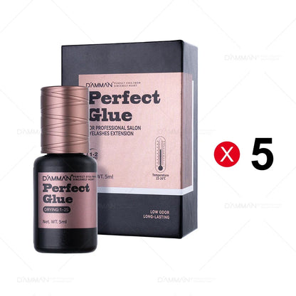 Damman Lash Glue for Eyelash Extension Low Stimulation Lash Extension Glue Professional Eyelash Glue Retention time 8-10 Weeks