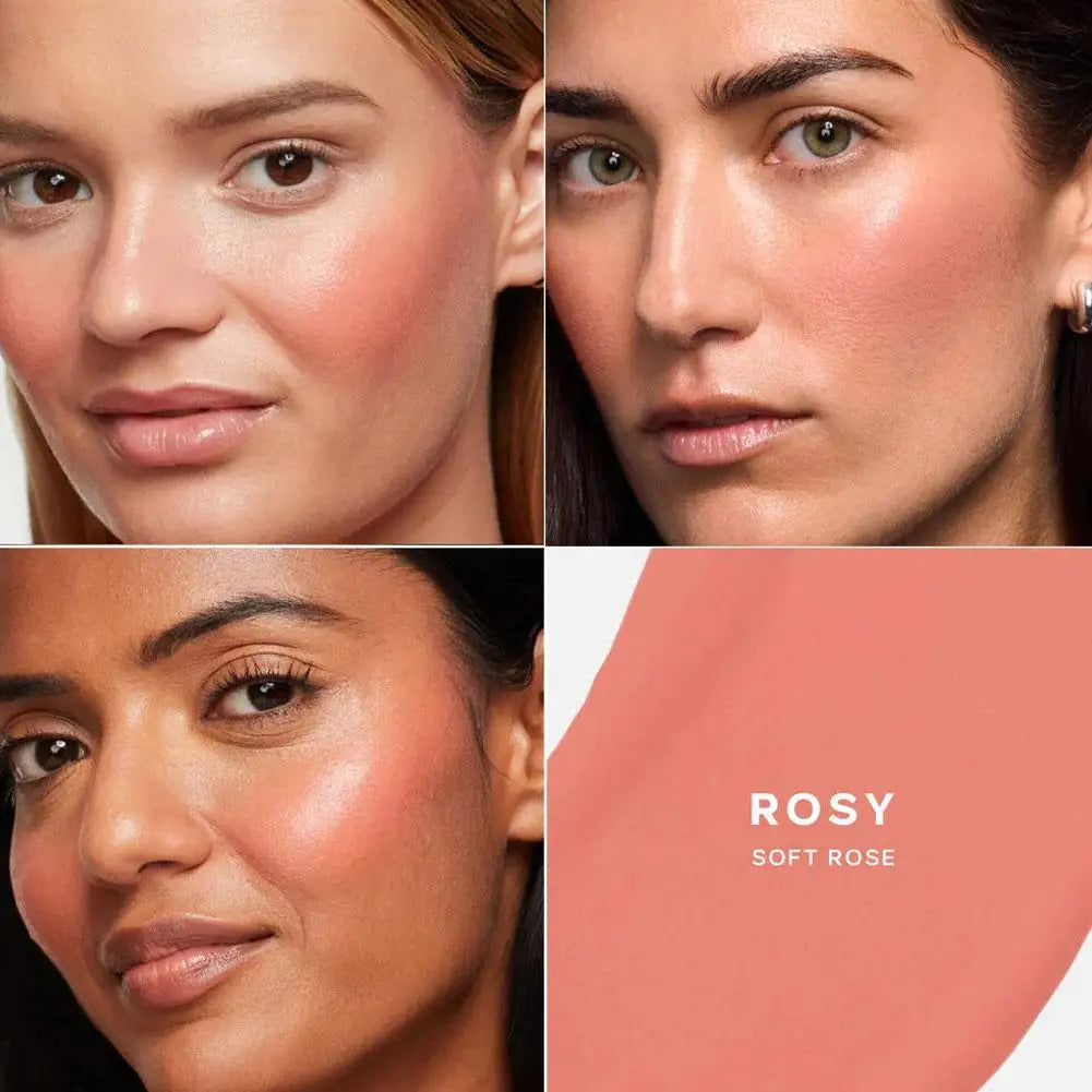 Saie Liquid Blush Highlighter Contouring Illuminating Shimmer Powder Quick-drying Non-sticky Natural Facial Makeup Soft Texture