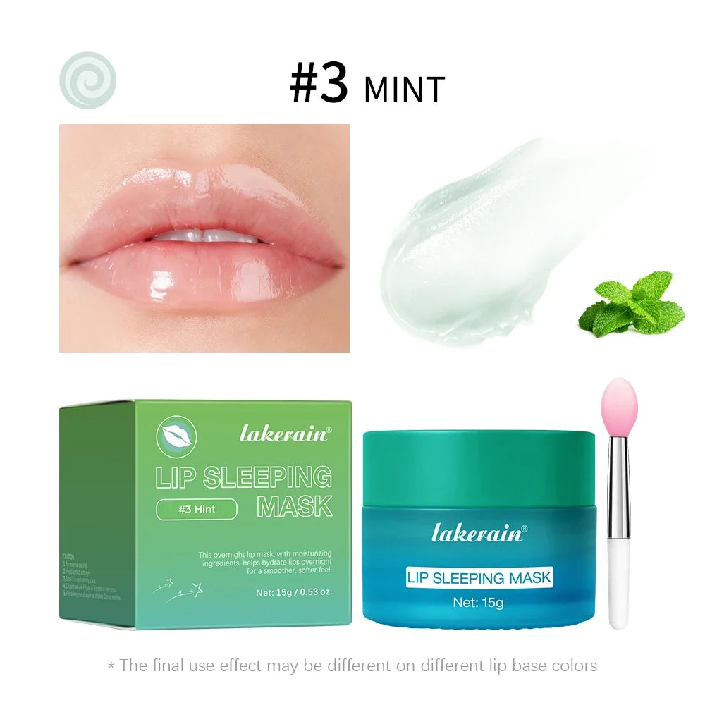 Blueberry Lip Sleeping Mask Overnight Dual Color Hydration For Dry Cracked Skin Reduces Fine Lines Moisturizing Nourish Lip Care