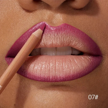 1pc Matte Lipstick & Liner Pen, Waterproof, Long-Lasting, Non-Stick, Berry Shades for All Skin Types, Makeup Pencils for Women