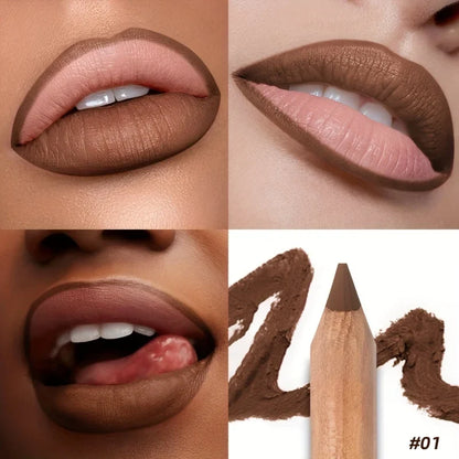 Matte Lip Liner- Long-Lasting, Easy to Color, Includes Sharpener - Perfect for a Flawless Finish! Pudaier Lip Contour 2.0