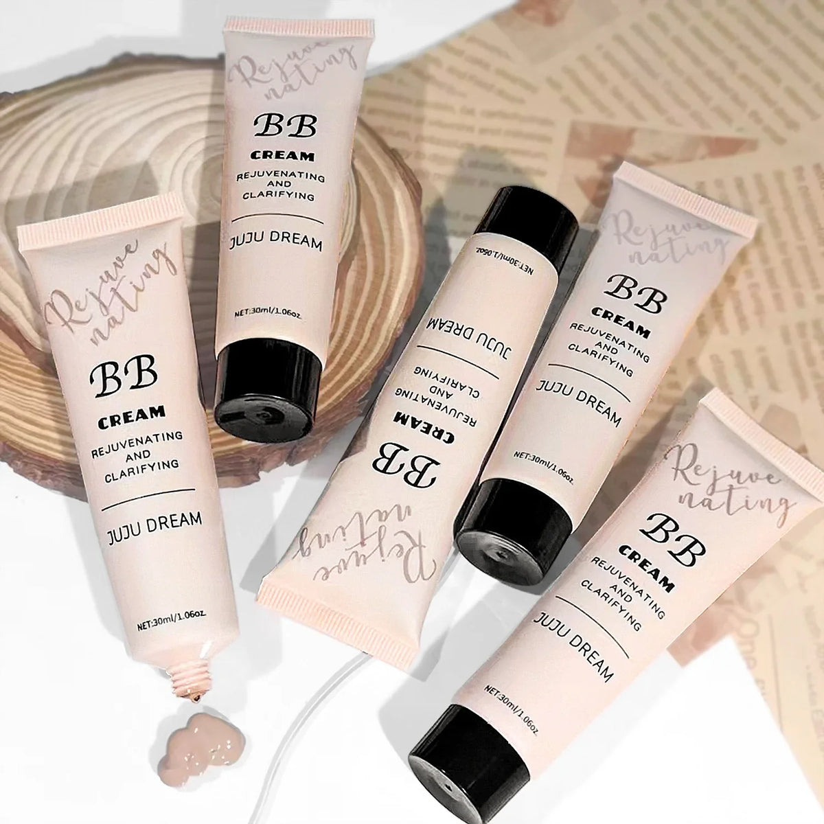 BB cream, isolation cream, liquid foundation, moisturizing, oil control, long-lasting makeup, milk, dry skin, and no powder