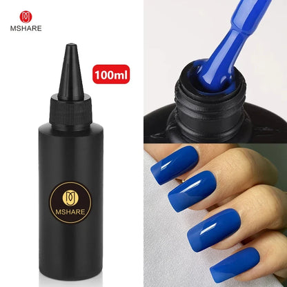 MSHARE 100ML Nail Gel Polish Soak Off UV LED Nails Vernis Semi Permanent Varnish Polish White Red Nail Gel Art