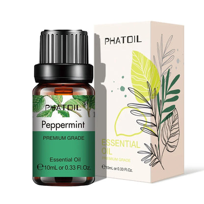 PHATOIL Natural Plant Essential Oil 10ml Eucalyptus Lavender Bergamot Vanilla Peppermint 1PCS Aroma Essential Oils For Diffuser