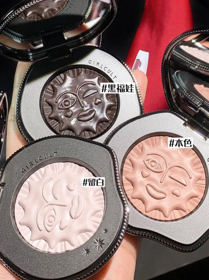 Girlcult Emotional Powder Blush Black Fuwa Cream Blusher Highlight Expansion Color White Nude Color Fine Matte Cold Natural