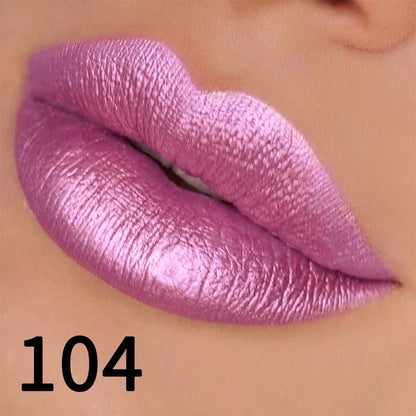 19 colors glitter lipstick hydrating red pink sparkling shine lip color highly pigmented lip tints metallic finish lip makeup