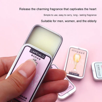 Woman Body Pheromone Perfume Solid Balm Long Lasting Fragranc Light Fragranc Portable Solid Perfume Balm