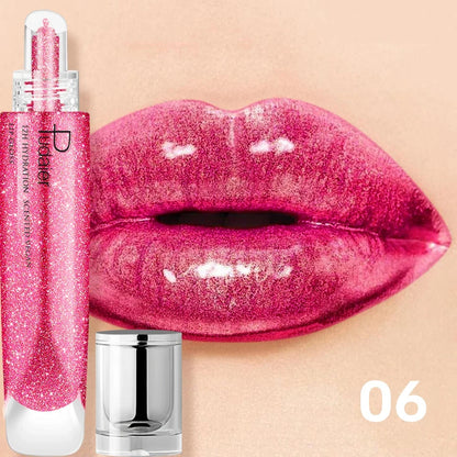 Pudaier mirror liquid lacquer lip gloss pearlescent lip glaze moisturizing lip plumping makeup
