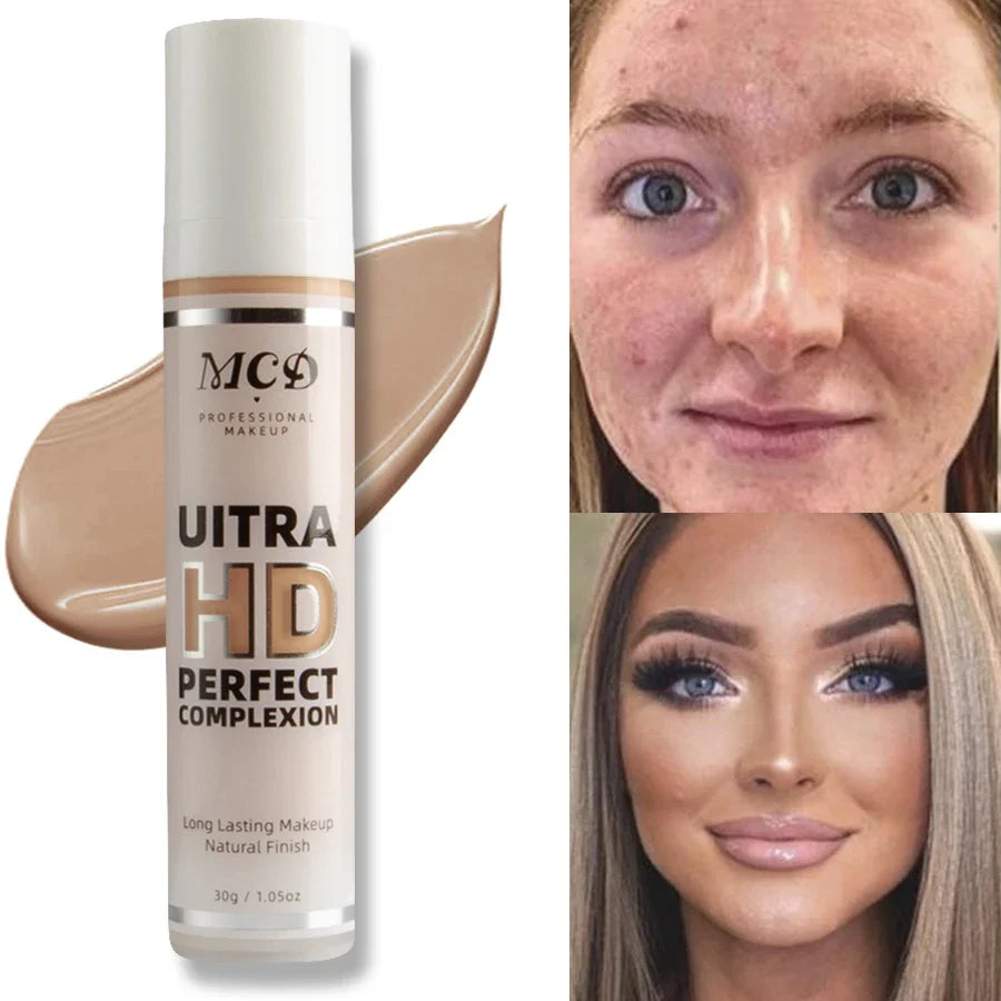 9 Shade Full Coverage Concealer Liquid Foundation  makeup high coverage  Base makeup  cushion Foundation cream  Natural Matte