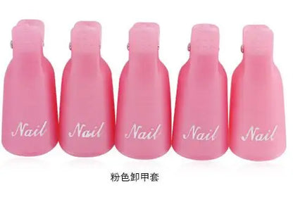(10Pcs) Gel Nail Polish Remover Cap Clips Resuable Finger&Toe Nail Clips for removal Acrylic Nail Art Gel Polish Soak Off Tool