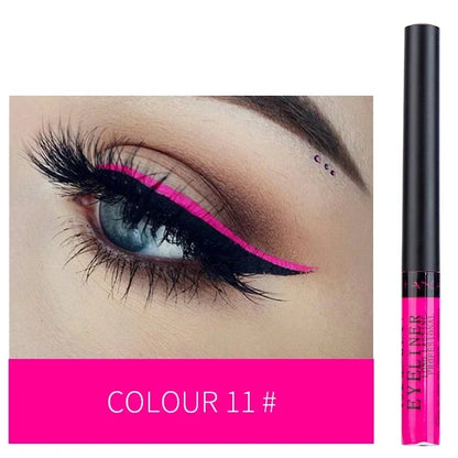 Waterproof Liquid Eyeliner Pen - Long-Lasting Colorful Eye Liner