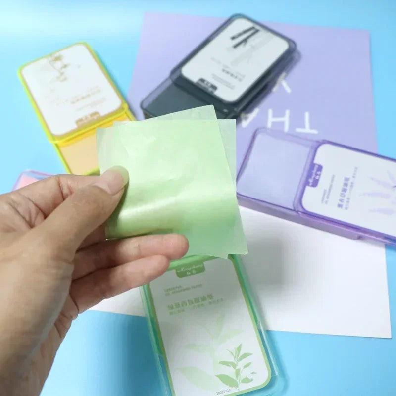 300PcsFace Oil Absorbing Paper Summer Oil Control Wipes Absorbing Sheet Oily Paper Face Cleansing  Makeup Tool Face Oil Blotting