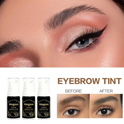 Waterproof Henna Brow Tint Kit Professional Salon Formula Long-Lasting Natural Eyebrow Dye Black&Brown Easy to Use at Home