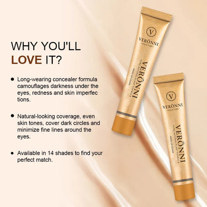 Long-lasting waterproof and sweatproof concealer with natural nude Maquiagem Liquid Concealer Beauty Face  Cosmetics Makeup Base