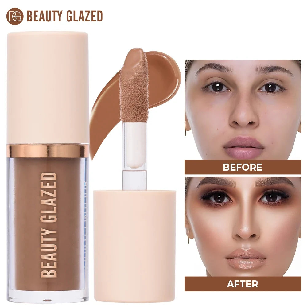 2025 Beauty Glazed 2 Color Liquid Contouring To Enhance The Facial Contour,Waterproof ,Matte,V-face Shaping Contour  Face Makeup