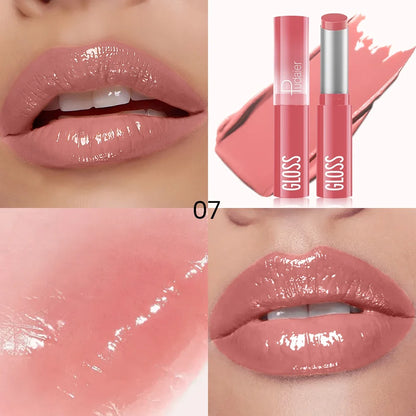 Hydrating Berry Shine Lipstick Set, Long-Lasting Plump Lip Cream, Non-Sticky & Creamy Finish, 6 Colors