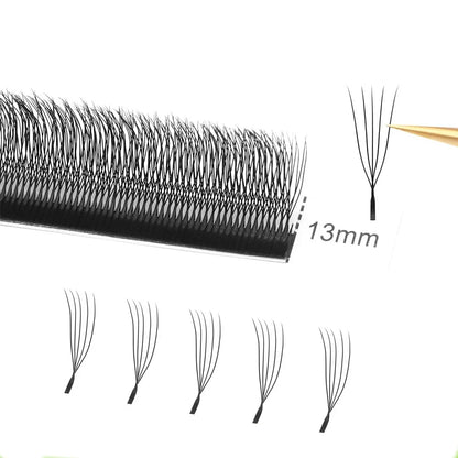 MARIA U 3D 4D 5D W Eyelashes U Shape Eyelash Extensions Soft Lashes Makeup Mesh Volume Eyelash