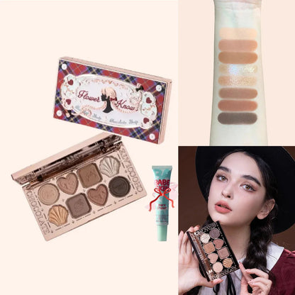 Flower Knows Chocolate Wonder-Shop 8-Color Eyeshadow Palette
