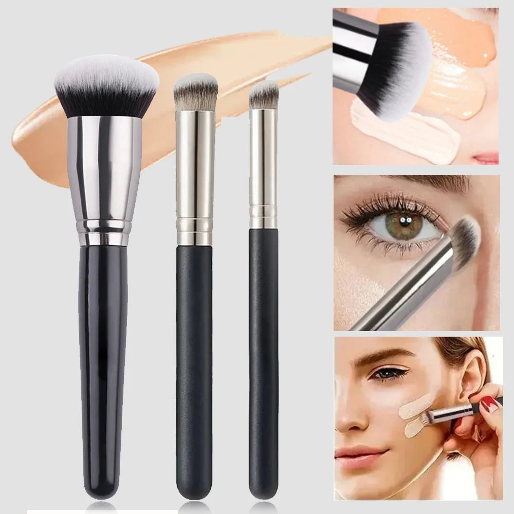 Foundation Concealer Brush Premium Contour Blusher Brushes Flawless Under Eye Dense Face Makeup Brush For Blending