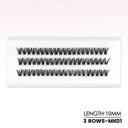 WOSHEER Eyelash Clusters Kit Thick Individual Lashes Lash Bond And Seal And Remover Faux Mink Lashes Eyelash Extension DIY