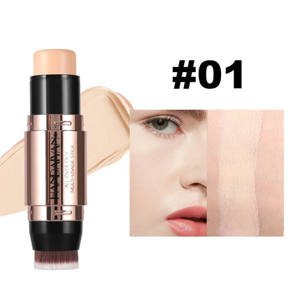 HANDAIYAN Double Head Highlighter Stick Natural Waterproof Silky Smooth Stereoscopic Nose Shadow Concealer Makeup