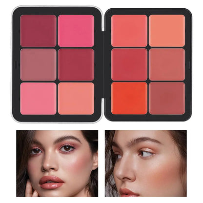 12 Color Blush Concealer Set Natural Blemish Brightening Highlighter 16 Color Waterproof face contour cream palette custom logo