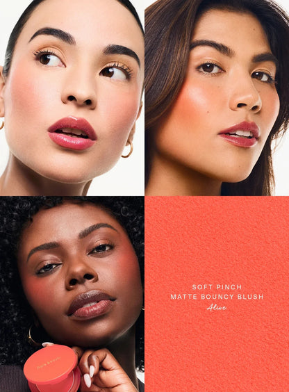 Rare Beauty Soft Pinch Matte Bouncy Cushiony Cream-to-powder Blush Airy And Lightweight Soft Pinch Liquid Blush Natural Flush