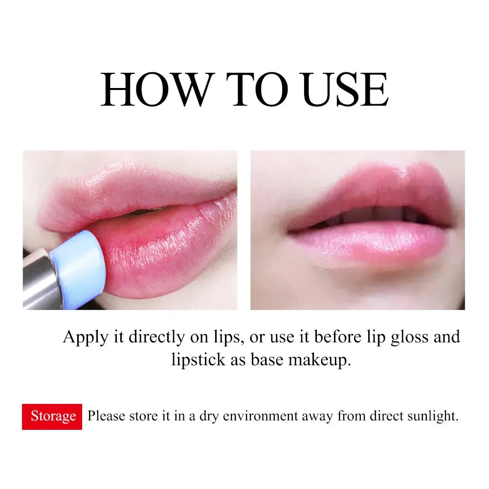 LANBENA Hyaluronic Acid Lip Balm Lip Plumper Moisturizing Reduce Fine Lines Long-lasting Hydration Protecting Dry Lip