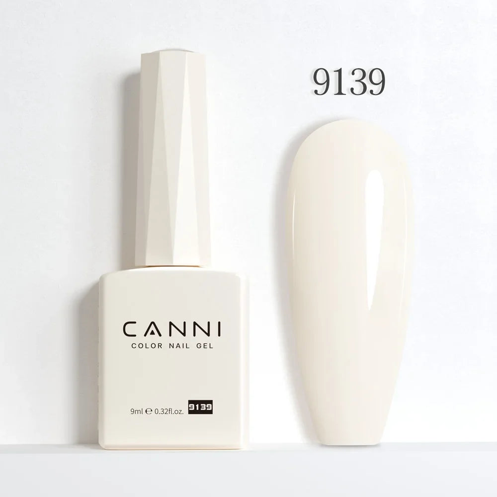 CANNI Hema Free Nail Gel Polish Fall Color Collection Semi Permanent Diamong Long Wear Top Coat Red Gorgeous JellyNude Color 9ml