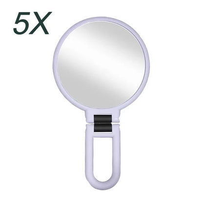 New 2/5/10/15x Magnifying Makeup Mirror Women's Pocket Mirror Small Folding Mirror for Table HUAZJ06