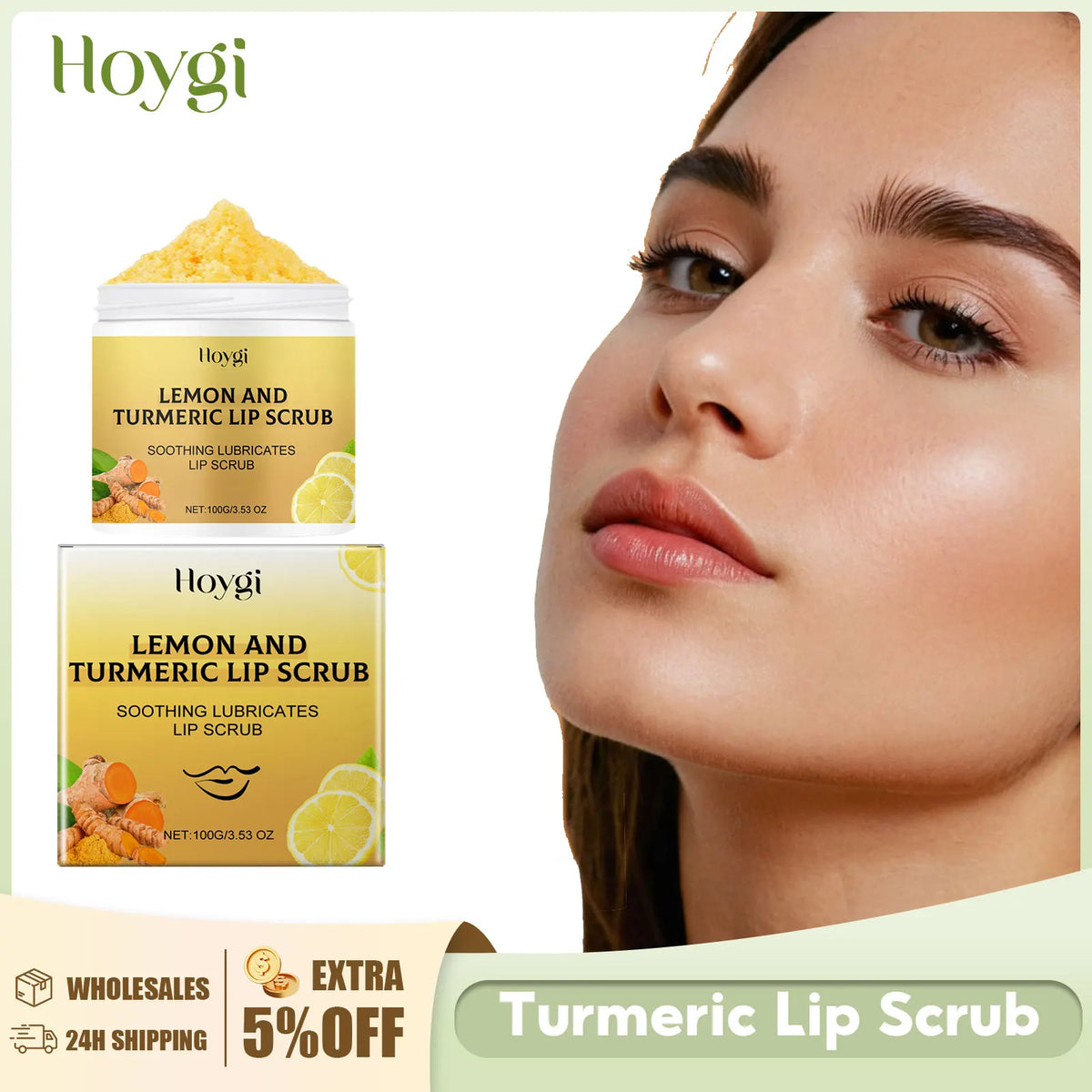 Turmeric Lip Scrub Exfoliating Dead Skin Removal Fade Lip Lines Reduce Melanin Moisturizing Nourishing Chapped Lip Care Products