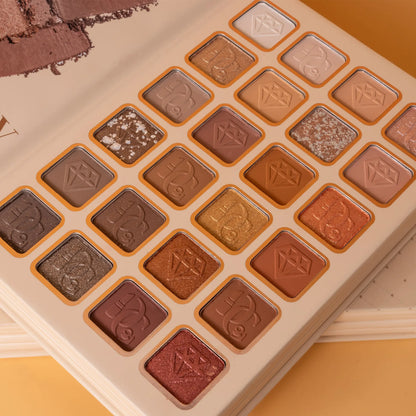 43-color All-in-One Makeup Palette Set, 4-Layer Book Design for Matte Shimmer Eyeshadow Blush Contour Highlighter Cosmetics