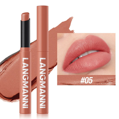 12 Color Matte Lipstick Non-Stick Cup Long-Lasting Velvet Finish Lipstick Pen  Smooth Matte Lip Color Waterproof Non-Fading